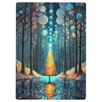 Iridescent Holiday Dream 🎄 Glowing Christmas Tree Clipboard