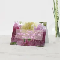 Happy National Carnation Day Blank Card