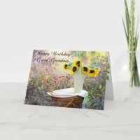 Happy Birthday Great Grandma Sunflower Card