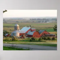 Photo of a Midwest Farm in Platteville, Wisconsin Poster