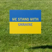 We Stand with Ukraine | Show Support Sign