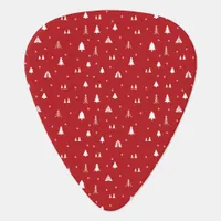 Christmas Trees and Snowflakes Guitar Pick