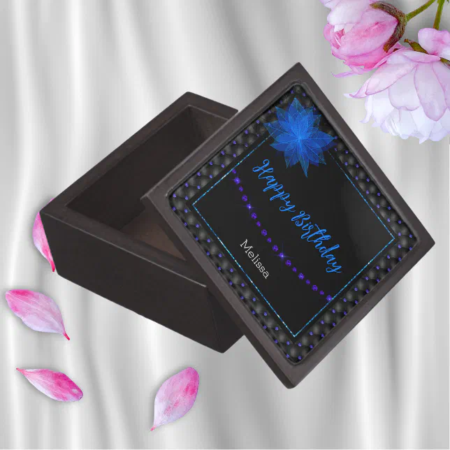 Elegant Blue and Black  Gift Box