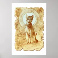 Sacred Egyptian Royal Cat Poster