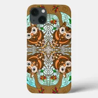 Hand Drawn Owl Mandala Artwork     iPhone 13 Case