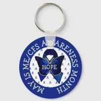 ME/CFS Syndrome Awareness Ribbon  Keychain
