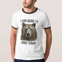 I Can Bear-ly Care Today | Sarcastic Bear Pun T-Shirt