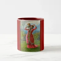 Vintage Mother's Day Sunny Hours Two-Tone Coffee Mug