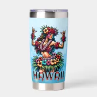 Hawaii | Hawaiian Hula Dancer Personalized Insulated Tumbler