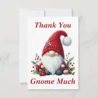 Christmas Gnome Thank You Card