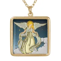 Heavenly Guardian Gold Plated Necklace