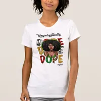 Chic Black Diva Radiating Bold Confidence T-Shirt