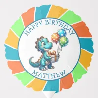 Dinosaur themed Kid's Birthday Party Personalized Balloon