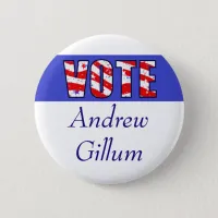 Vote for Andrew Gillum Election Button