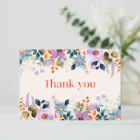 Simple Floral Thank You Card