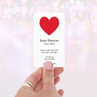 Red Heart Calling Card