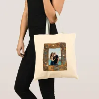 Custom Photo Antique Skeleton Key Frame Image, YPI Tote Bag