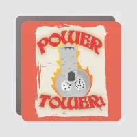 Power Tower Board Game Dice Slogan Humor Car Magnet