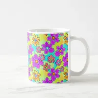 Colorful Retro Daisy Coffee Mug