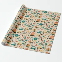 Circus Pattern Wrapping Paper