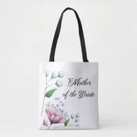 Elegant Floral Wedding Soft Botanical Romance Tote Bag