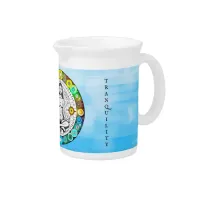 Tranquility and Serenity Peaceful Meditation Beverage Pitcher