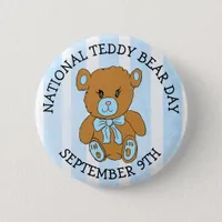 September 9th is National Teddy Bear Day Holiday Button