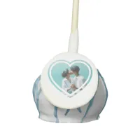 Personalized Photo Heart  Cake Pops