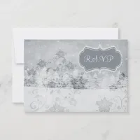 winter wedding rsvp cards standard 3.5 x 5