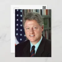 President Bill Clinton Official Portrait Postcard