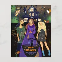 HOCUS POCUS HALLOWEEN WITCHES  POSTCARD