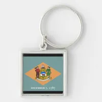 State of Delaware Flag Keychain