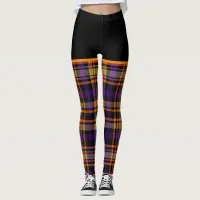  Trendy Autumn Halloween Plaid Leggings