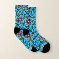 Abstract Floral All-Over-Print Socks