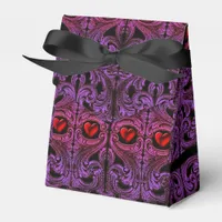 Goth Purple Ornament With Heart Gift Box