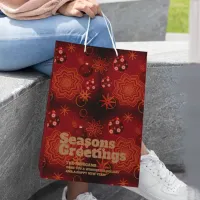 Festive Red Medium Gift Bag