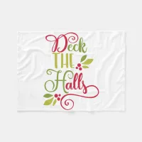 deck the halls fleece blanket