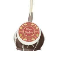 Stylish Red and Gold Christmas   Cake Pops