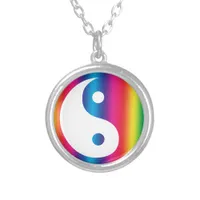 Rainbow Yin Yang Necklace