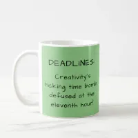 Green Funny Writer's Quote Author Writer Gift Coffee