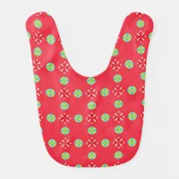 Christmas Holiday Charm Pattern 03 -  Baby Bib