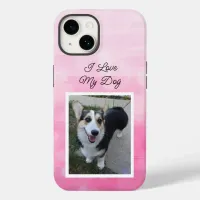 Personalized Pet Photo I Love my Dog    Case-Mate iPhone 14 Case