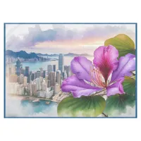 National Flower Bauhinia (Hong Kong) | medium  Tablecloth