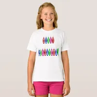 Colorful Merry Christmas Ornament Font T-Shirt