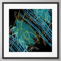 Trendy Modern Abstract Framed Art Print