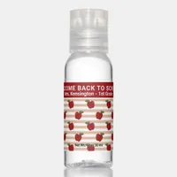 Cute Red Apples Pattern Welcome Back to School Hand Sanitizer