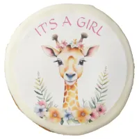 Baby Giraffe and Flowers Girl's Baby Shower