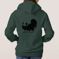 Silhouette of Turkeys Hoodie