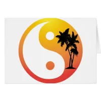 Palm Trees at Sunset Yin Yang