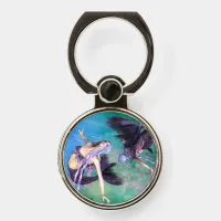 Pisces – Two Mermaids Swimming in a Loop Phone Ring Stand